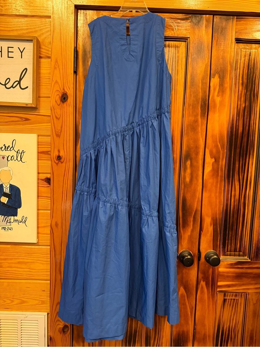 NWT Flying Tomato Sleeveless Tiered Blue Maxi Dress - Picture 2 of 3